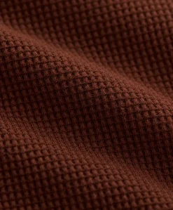 Organic Thermal Waffle Wide Leg Pant