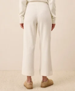 Organic Thermal Waffle Wide Leg Pant