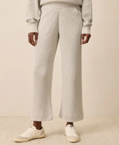 Organic Thermal Waffle Wide Leg Pant