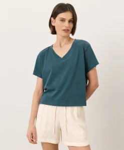 Organic Vintage Jersey V-Neck Tee