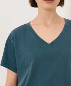 Organic Vintage Jersey V-Neck Tee