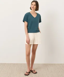 Organic Vintage Jersey V-Neck Tee