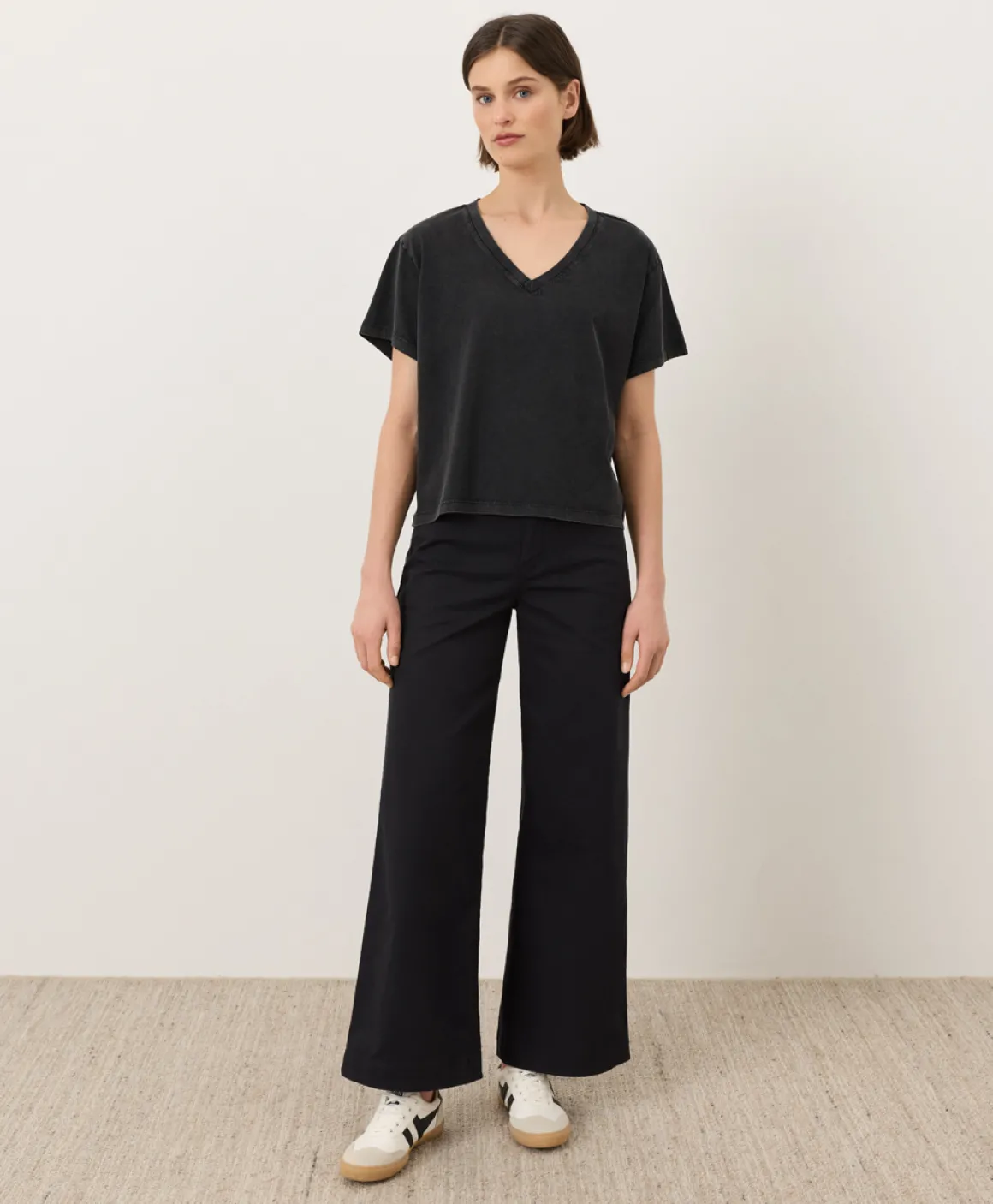 Organic Vintage Jersey V-Neck Tee