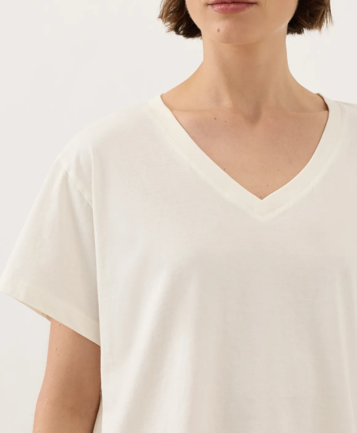 Organic Vintage Jersey V-Neck Tee