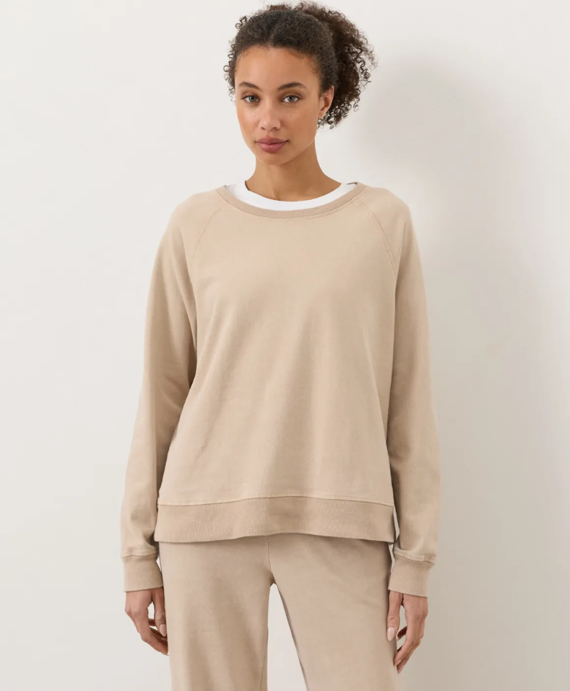 Organic Weekends Relaxed Raglan Sweatshirt