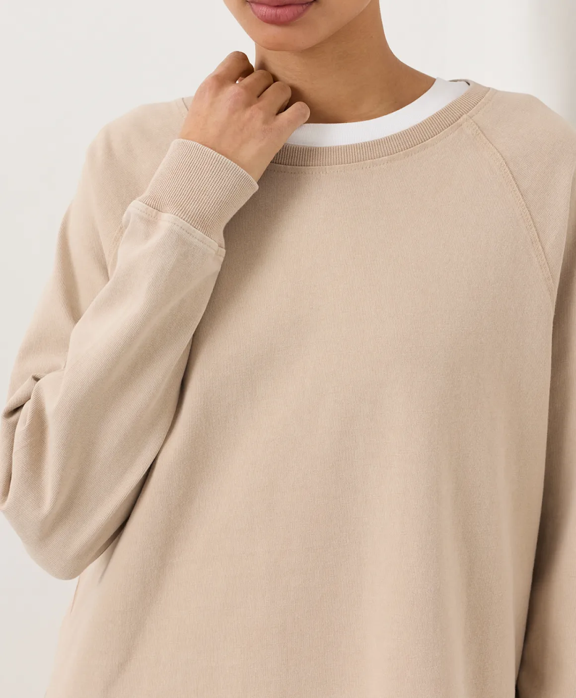 Organic Weekends Relaxed Raglan Sweatshirt