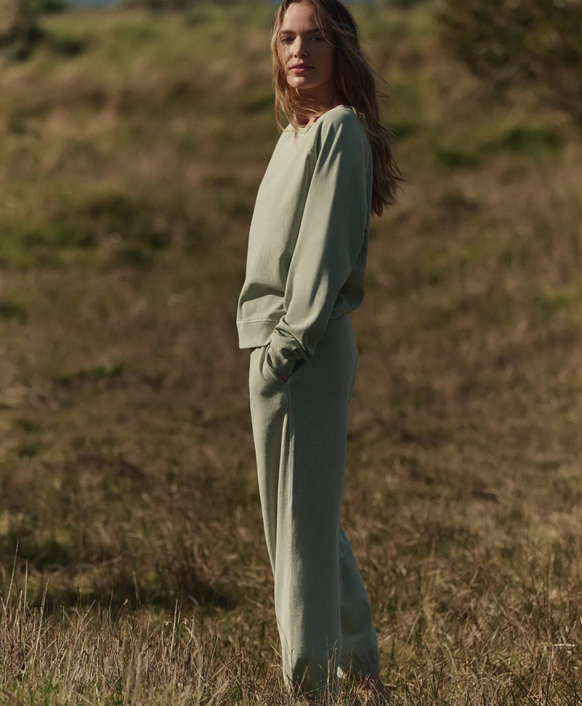 Organic Weekends Relaxed Raglan Sweatshirt