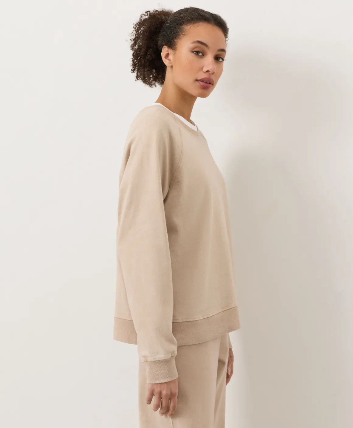 Organic Weekends Relaxed Raglan Sweatshirt